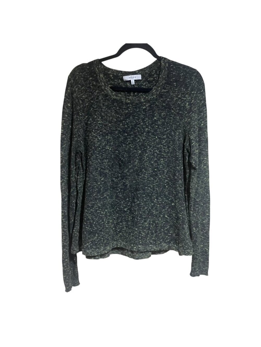Milly speckled crew neck knit